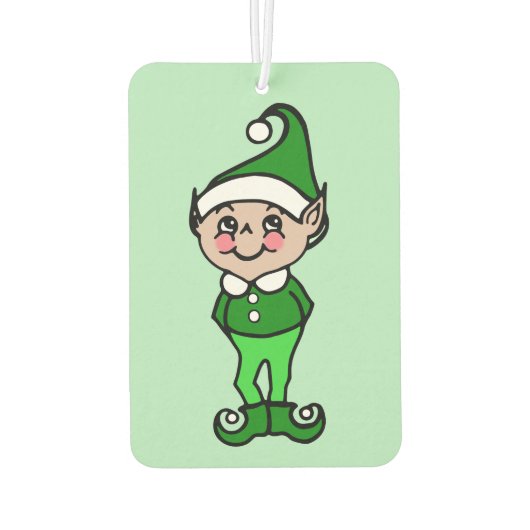 Kerstmis Elf Air Freshener Luchtverfrisser (Achterkant)