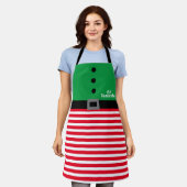 Kerstmis Elf Apron Schort (Gedragen)
