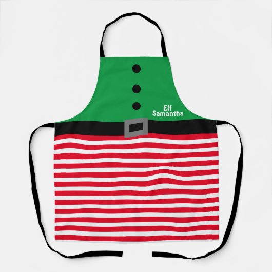 Kerstmis Elf Apron Schort (Voorkant)