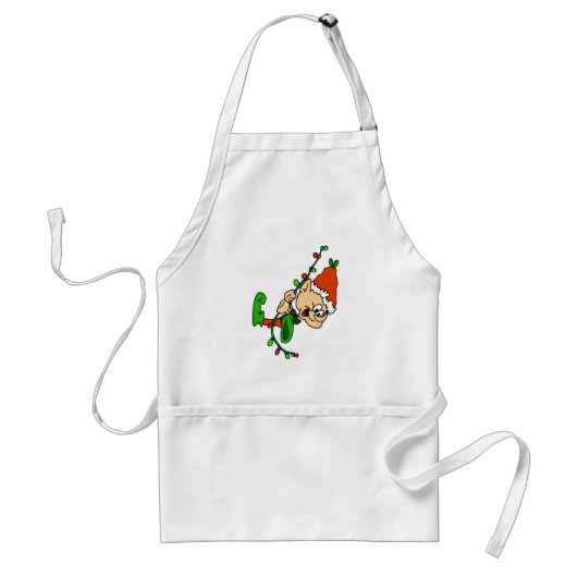 Kerstmis Elf Apron Standaard Schort (Voorkant)