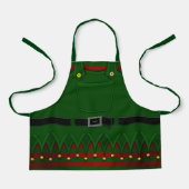 Kerstmis, Elf Aprons Festive Holiday Costume Apron Schort (Voorkant)