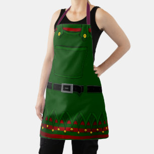 Kerstmis, Elf Aprons Festive Holiday Costume Apron Schort