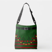 Kerstmis, Elf Bags Festive Holiday Elf Canvas tass Crossbody Tas (Voorkant)