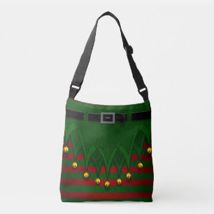 Kerstmis, Elf Bags Festive Holiday Elf Canvas tass Crossbody Tas
