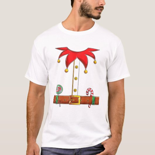 Kerstmis ELF Costume Fun ELF T-shirt (Voorkant)