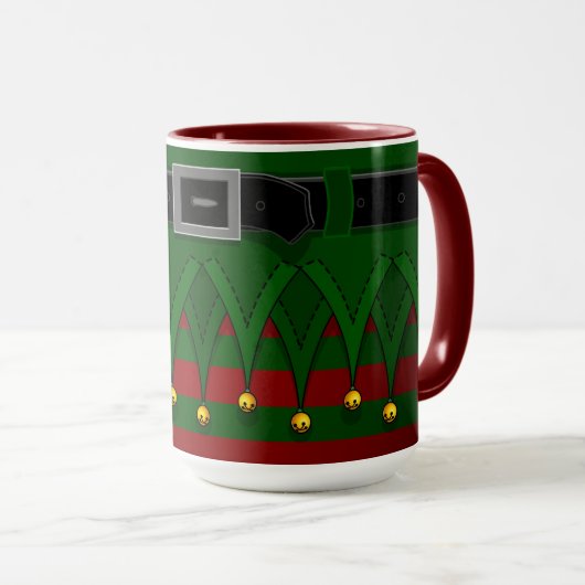 Kerstmis Elf Cups Cute Holiday Elf Mokken (Voorkant rechts)