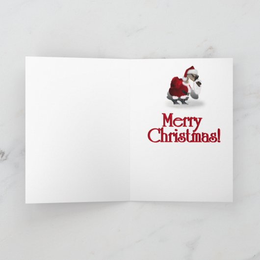 Kerstmis Elf Duck - Santa's Helper Feestdagen Kaart (Binnen)