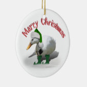 Kerstmis Elf Duck - Santa's Helper Keramisch Ornament (Rechts)