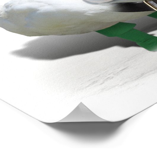 Kerstmis Elf Duck - Santa's Helper Poster (Hoek)