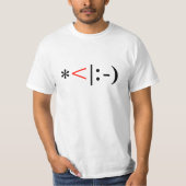 Kerstmis Elf Emoticon T-shirt (Voorkant)