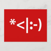 Kerstmis - Elf Emoticon Xmas ASCII - tekst Art Feestdagenkaart (Voorkant)