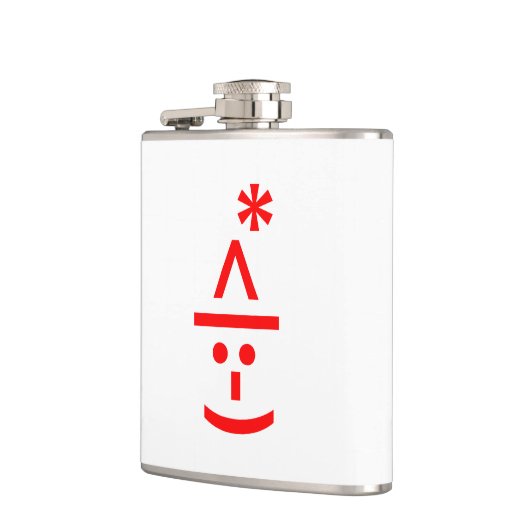 Kerstmis - Elf Emoticon Xmas ASCII - tekst Art Heupfles (Links)