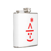 Kerstmis - Elf Emoticon Xmas ASCII - tekst Art Heupfles (Rechts)