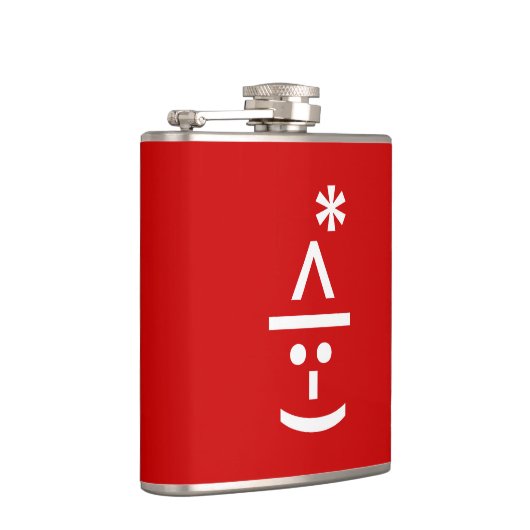 Kerstmis - Elf Emoticon Xmas ASCII - tekst Art Heupfles (Rechts)