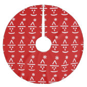 Kerstmis - Elf Emoticon Xmas ASCII - tekst Art Kerstboom Rok (Voorkant)