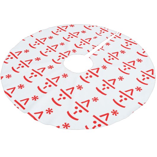 Kerstmis - Elf Emoticon Xmas ASCII - tekst Art Kerstboom Rok (Gekanteld)