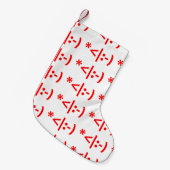 Kerstmis - Elf Emoticon Xmas ASCII - tekst Art Kleine Kerstsok (Voorkant (Hangend))