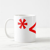 Kerstmis - Elf Emoticon Xmas ASCII - tekst Art Koffiemok (Links)