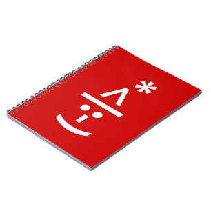 Kerstmis - Elf Emoticon Xmas ASCII - tekst Art Notitieboek