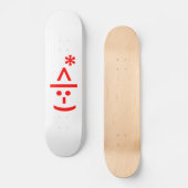 Kerstmis - Elf Emoticon Xmas ASCII - tekst Art Skateboard (Voorkant)