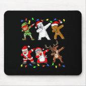 Kerstmis: Elf en Vrienden jongens Kinder Dab Xm Muismat (Voorkant)