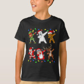 Kerstmis: Elf en Vrienden jongens Kinder Dab Xm T-shirt (Voorkant)