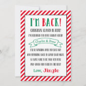 Kerstmis, Elf ik ben de Aangepaste feestdag brief Feestdagenkaart (Voorkant)