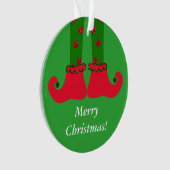 Kerstmis Elf Legs AcrylOrnament Ornament (voorkant)