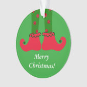 Kerstmis Elf Legs AcrylOrnament Ornament (voorkant)