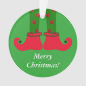 Kerstmis Elf Legs AcrylOrnament Ornament (voorkant)