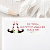 Kerstmis Elf Legs Etiket (Insitu)