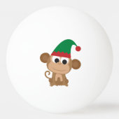 Kerstmis Elf Monkey Pingpongbal (Achterkant)