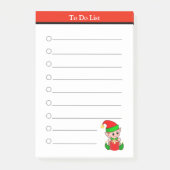 Kerstmis Elf om lijst te doen Post-it® Notes (Voorkant)