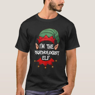 Kerstmis Elf Pajama Ik ben de psycholoog Elf Chri T-shirt
