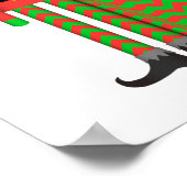 Kerstmis - Elf-Poster - Chevron Gift Package Poster (Hoek)
