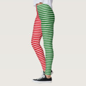 Kerstmis, Elf Red en Green Striped Leggings (Links)