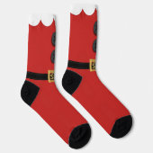 Kerstmis, Elf Red Naughty en Nice Holiday Socks Sokken (Rechts)