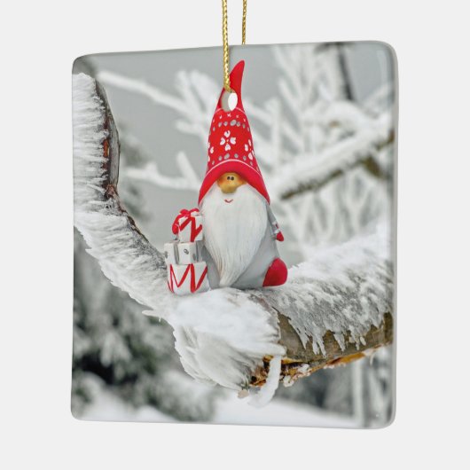 Kerstmis, Elf Snowy Trees Ornament (Links)