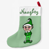 Kerstmis Elf Stocking Kleine Kerstsok (Achterkant)