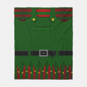 Kerstmis Elf Throw Blankets Festive Holiday Elf H Fleece Deken (Voorkant)