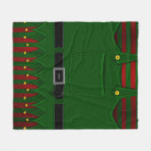 Kerstmis Elf Throw Blankets Festive Holiday Elf H Fleece Deken (Voorkant (Horizontaal))