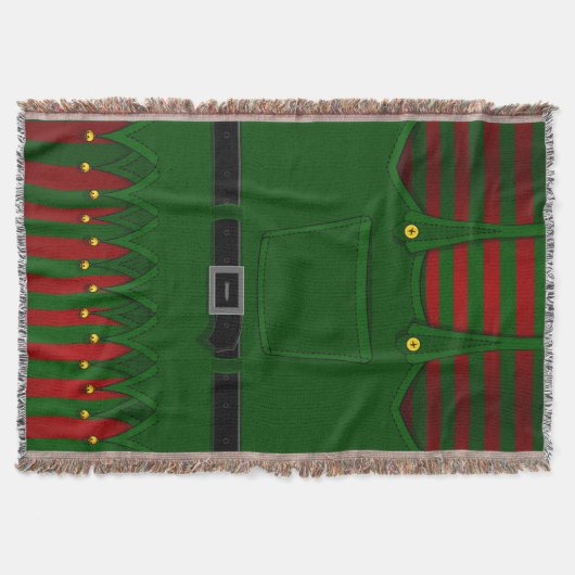 Kerstmis Elf Throw Blankets Holiday Elf Blankets Deken (Voorkant)