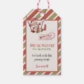 Kerstmis Elf Treat Cadeaulabel (Voorkant)