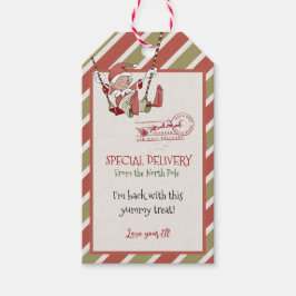 Kerstmis Elf Treat Cadeaulabel