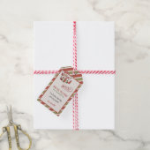 Kerstmis Elf Treat Cadeaulabel (Met Touw)