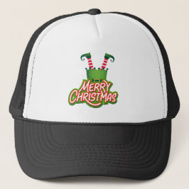 Kerstmis Elf Trucker Pet