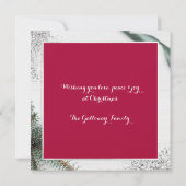 Kerstmis Elves Ho Ho Glitter Fun Flat Kaart (Achterkant)