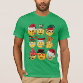 Kerstmis Emoji Collectie Funny Chritmas T-shirt (Voorkant)