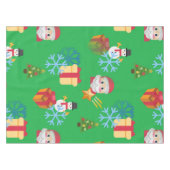 kerstmis emoji tafelkleden (Voorkant (Horizontaal))