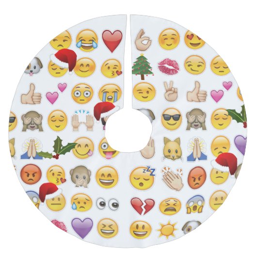 Kerstmis Emoji's Kerstboom rok (Voorkant)